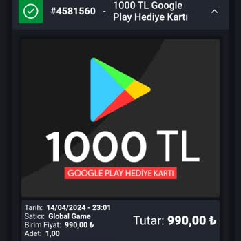 Google Play Kullanım Sıkıntı Kodu