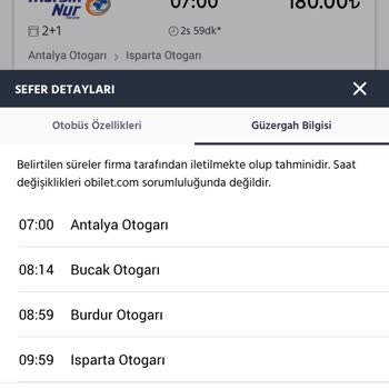 Mersin Nur Turizm Kalkış Yeri Farklı