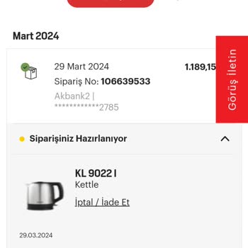 Arçelik 9022l Kettle Müşteri Mağduriyeti