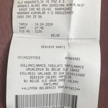 FLO Ayakkabı Alınan Ayakkabıda Yaşanan Soruna Destek Olunamaması