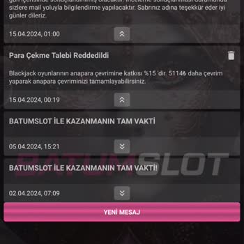 Batumslot Sitesi Risk Birimi İncelemesi Diyerek Paramı Göndermedi