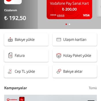 Vodafone Pay Bakiye Aktarma Sorunu