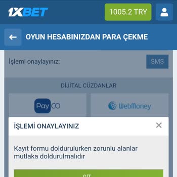 1xBet Para Çekme Talebinde Bulunamıyorum