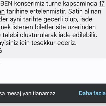 Holly Stone Bilet İadesi Olmaması