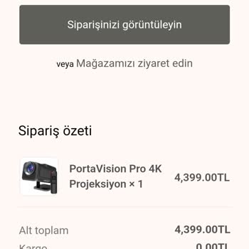 Portavision Ürün İptali Ve Ücret İadesi