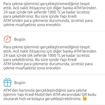 Yapı Kredi Bankası Bankamatik Kişiye Yönelik Uygulama İle Para Vermiyor