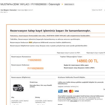 Sixt Araç Kiralama Firmasının Yaşattığı Mağduriyet