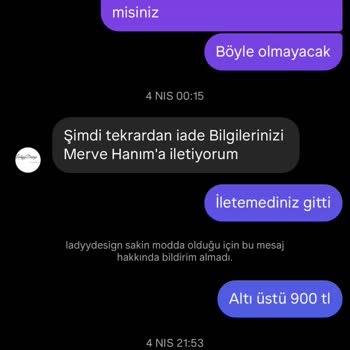 Ladyy Design (Instagram) 25 Ocakta Aldığım Ürünler Hala Elime Ulaşmadı