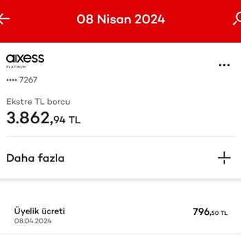 Akbank Axess Kredi Kartı Üyelik Ücreti Kesintisi