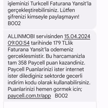Turkcell Ve Allinmobi Bilgim Dışında Çekilen Tutar