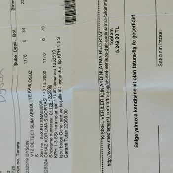 Dyson Süpürge Kalite Sorunu Ve Servis Yetersizliği