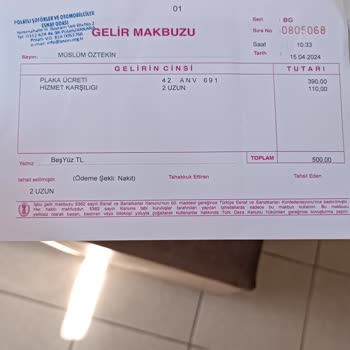 Türkiye Şoförler ve Otomobilciler Federasyonu Şoförler Odası Fazladan Alınan Pilaka Basım Ücreti