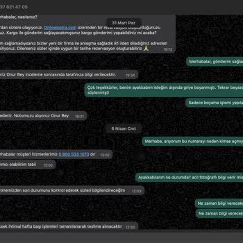 Online Lostra Online Ayakkabı Bakımı Hüsranı