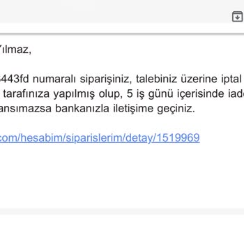 İdefix Kargoyu Kendiliğinden İptal Etti