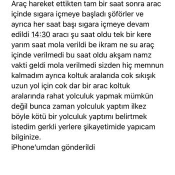 Kamil Koç Sigara Konusu Ve Hizmet Kalitesizliği