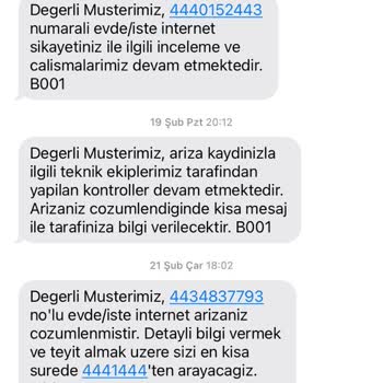 Türk Telekom Arıza Çözüm Süresi Çok Uzun