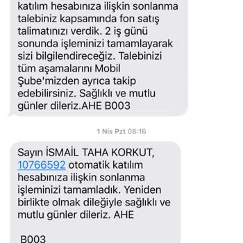 Anadolu Hayat Emeklilik Haksız Otomatik BES Kesintisi