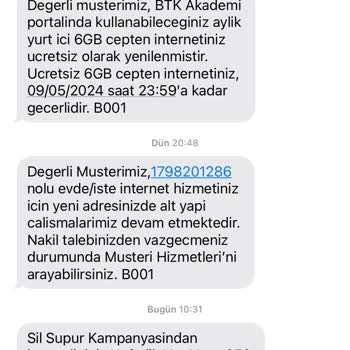 Türk Telekom Nakil Ve Altyapı Çalışması Sorunu.
