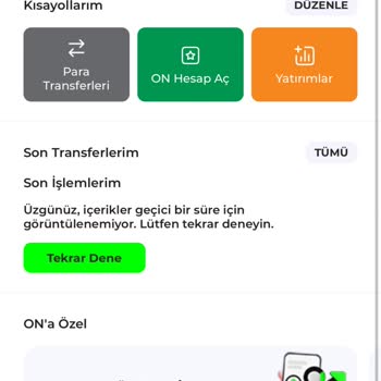 On Mobil - Burgan Bank Uygulaması Çöktü