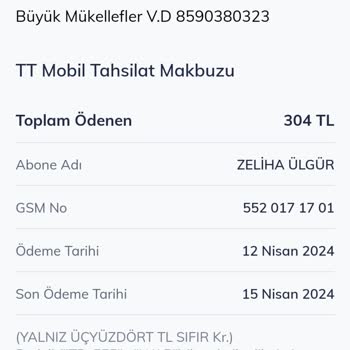Pttcell 2 Kez Aynı Fatura Ücreti Kesimi