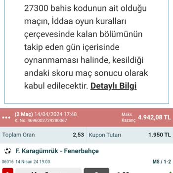 Nesine Kom Maç Tatil Edilmesi Sonucu Hasız Kazanç