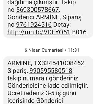 Armine Giyim Ceket İadesi