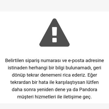 Pandora Mücevher Pandora Ürünümü İade Edemiyorum