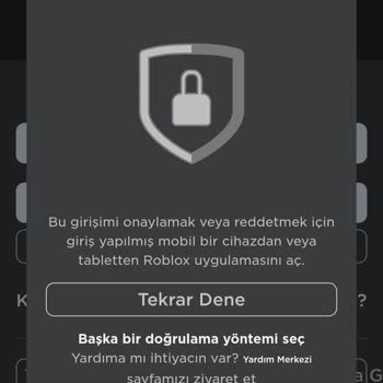 ROBLOX 2 Aşamalı Doğrulama Kodu