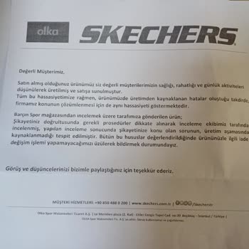 Skechers Markasına Ve Barçın Firmasına Güvenim Kalmadı