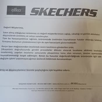 Skechers Markasına Ve Barçın Firmasına Güvenim Kalmadı