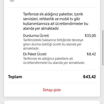 Vodafone Tarafından Mağdur Edildim