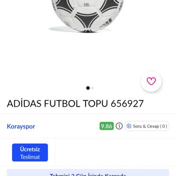 Koray Spor 5 Yerine 3 Numara Futbol Topu Adidas Göndermesi (Pazarama)