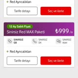 Vodafone Red Max Sınırsız Tarifelerdeki Fiyat Tutarsızlığı