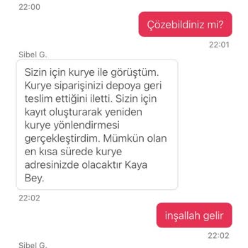 Yemek Sepeti Market (gelmeyen Sipariş)
