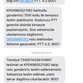 PTT Kargo Dağıtıma Çıktı Denilen Ürün Eve Gelmeden Teslim Edilemedi Deniliyor