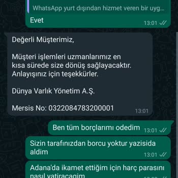 Dünya Varlık A. Ş Hiç İlgilenmiyor