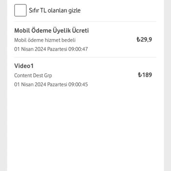 Dest Group Vodafone Faturalı Hattım Üzerinden Benim Bilgim Dahilin