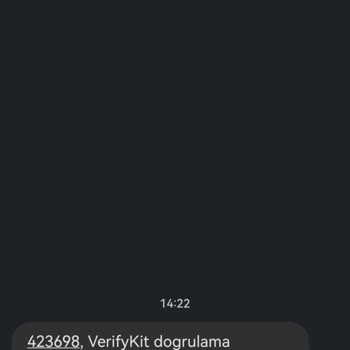 Verifykit Den Bilgim Olmadan Gelen Doğrulama Kodu