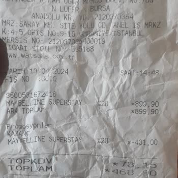 Watsons Bursa Şubesinde Denenmiş Ürünün Satışı Zorla Yapıldı!