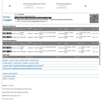 Ertürk Lines Evrak İletmemesi Sebebiyle Sakız Adasından Deport