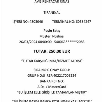 Avis Kiralama Depozito İadesi Alamadım!
