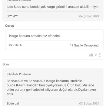 MNG Kargo Kargonun İade Sürecinde Kaybolması Ücretin İade Edilmemesi