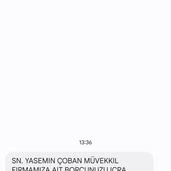 Metka Hukuk (SMS) Asılsız İcra Borcu