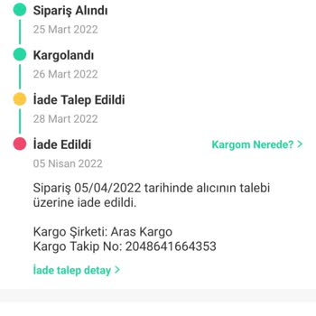 Aras Kargo Dolap İadesi Evime Gelmedi 2 Yıldır Kargom Kayıp!