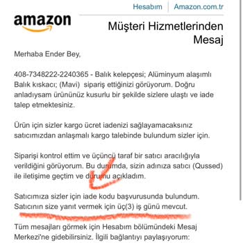 Amazon Arızalı Gönderdikleri Yurt Dışı Ürün İçin Hile Yapıyor Almıyor
