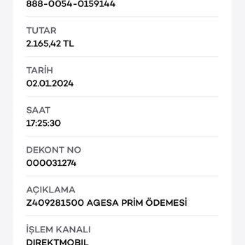 Agesa Bireysel Kredi Poliçemi İptal Etmedi