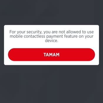 Ziraat Bankası Ziraat NFC Ödemesi Etkinleştirilmiyor