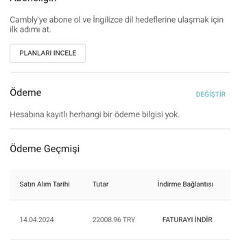 Cambly İzinsiz Abonelik Yenileme