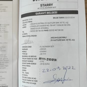 Arzum Ürünün Arkasında Durmuyor