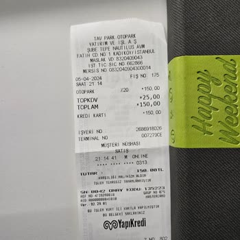 Tepe Nautilus AVM Otopark Haksız Yere Ücret Alması Ve Mağduriyet